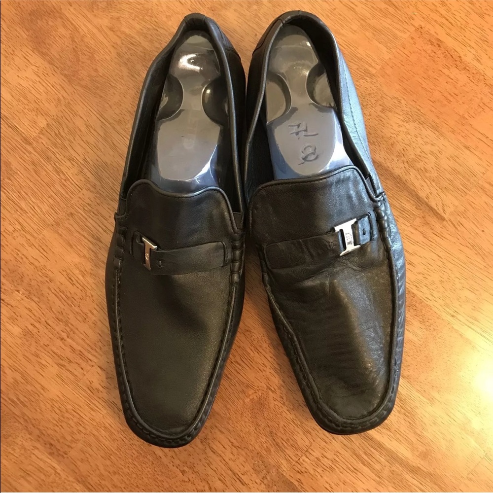 Broletto Portage Black Leather Dress Loafer Sz 11M